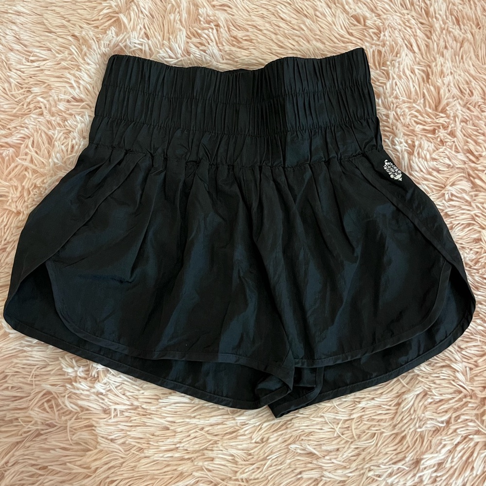 Free People Movement Black The Way Home Shorts